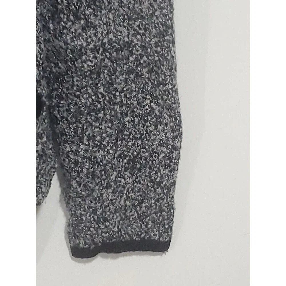 Talbots LG Wool Blend Long SleeveHeather Button Down Pockets Cardigan Sweater